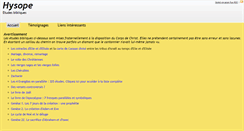 Desktop Screenshot of hysope.org